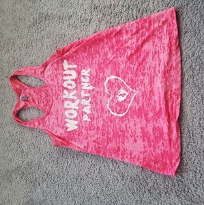 Maternity workout tank pink